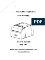 DIGITALPOS IMPRESORA TERMICA SP-POS892-users-manual-ver-1.04