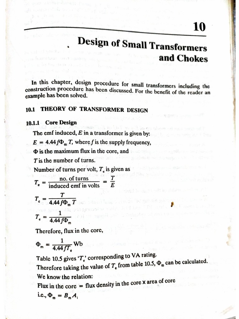 Transformer Design | PDF