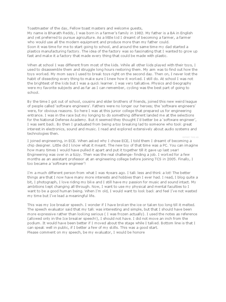 Toastmaster of the day pdf