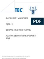 Foro 2 Electricidad y Magnetismo JGZC PDF