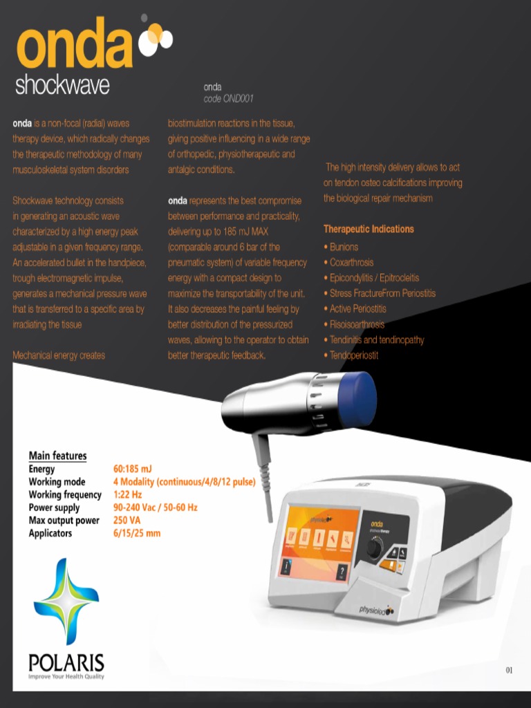 Brosur Onda Shockwave Therapy | PDF