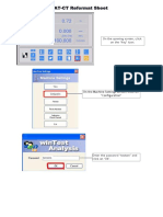 AT-CT Reformat Sheet: On The Opening Screen, Click On The Key' Icon