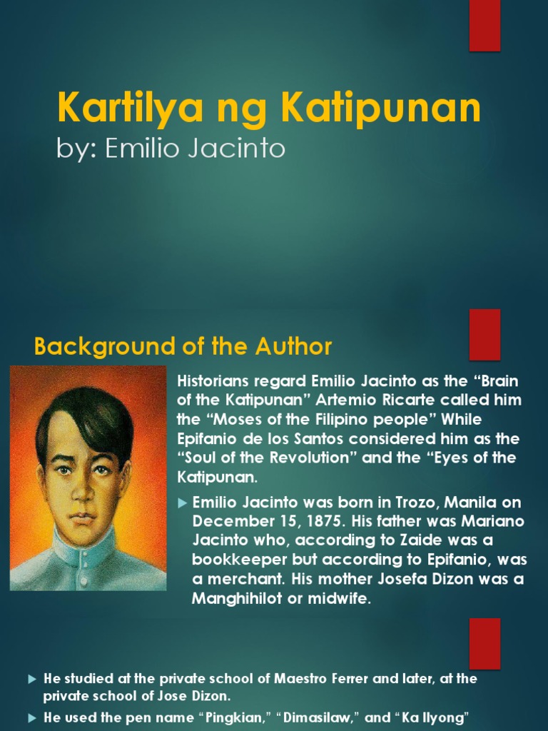 Kartilya NG Katipunan By Emilio Jacinto PDF