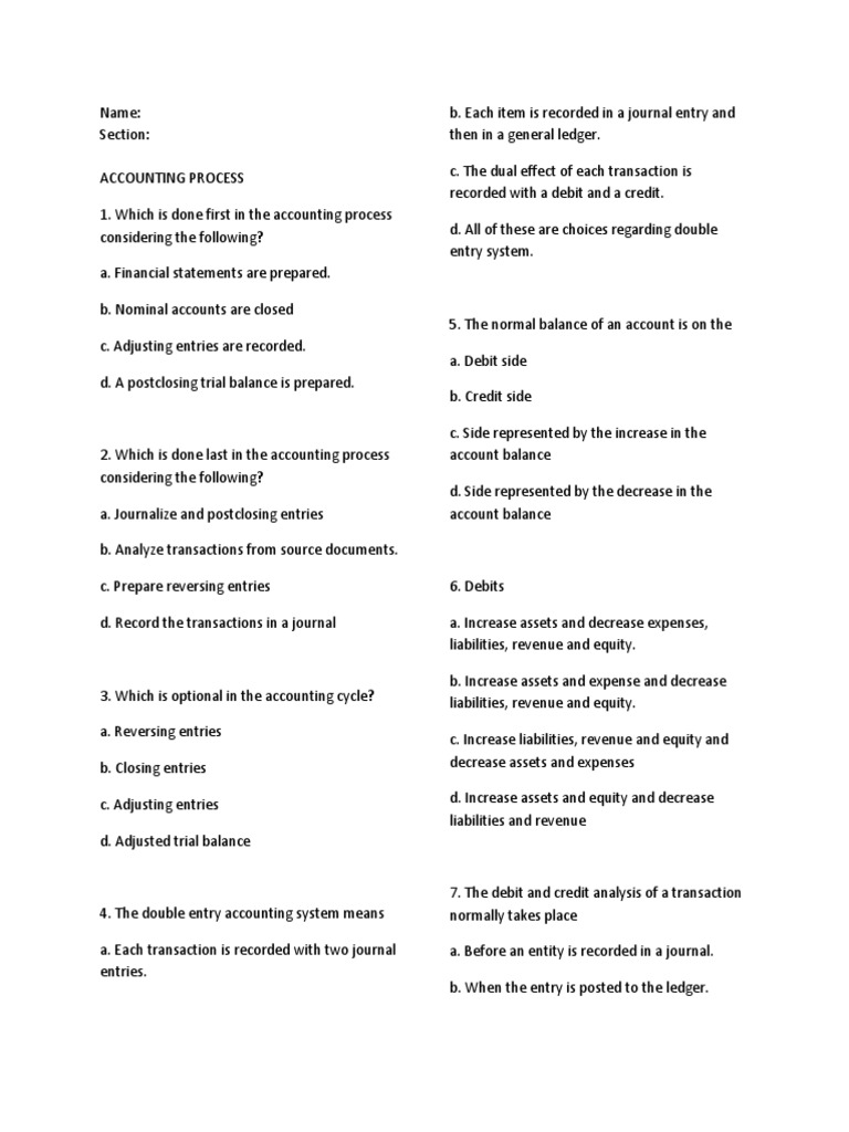 Accounting Process | PDF | Finance & Money Management