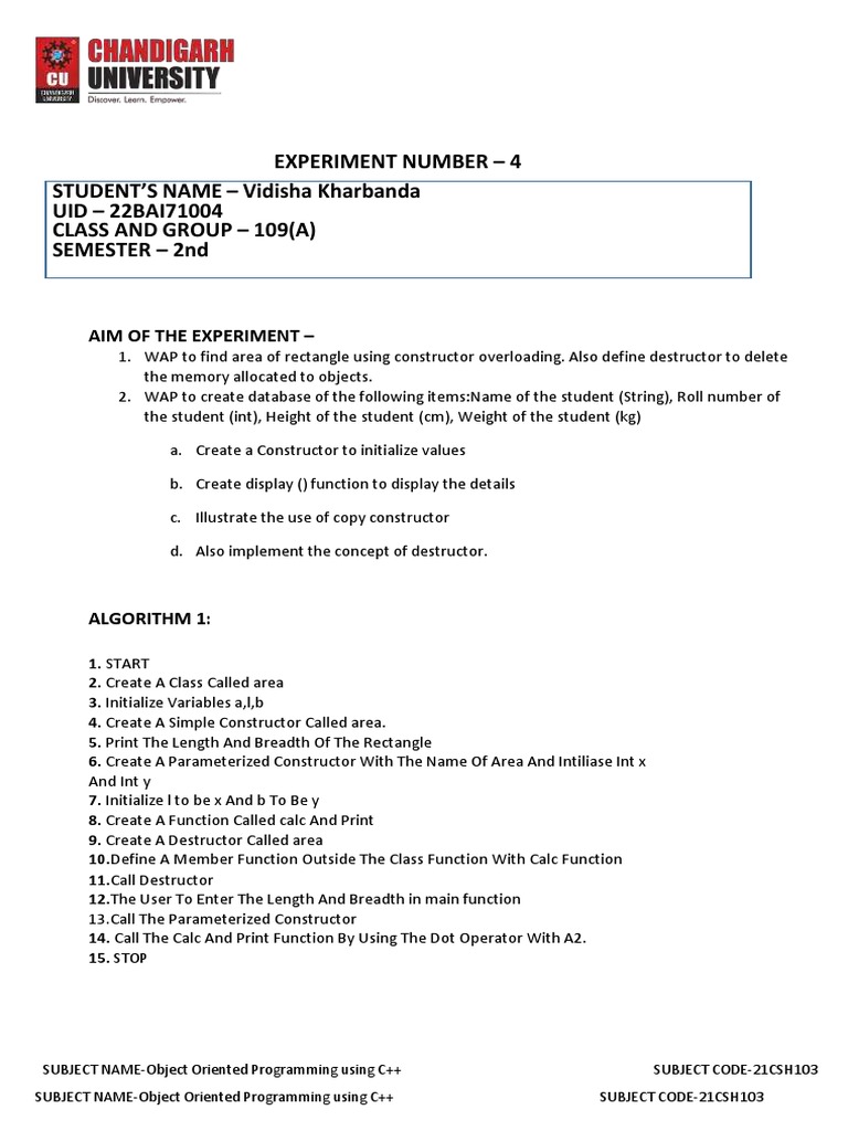 c Practical 4 Object Oriented Programming Using c | PDF