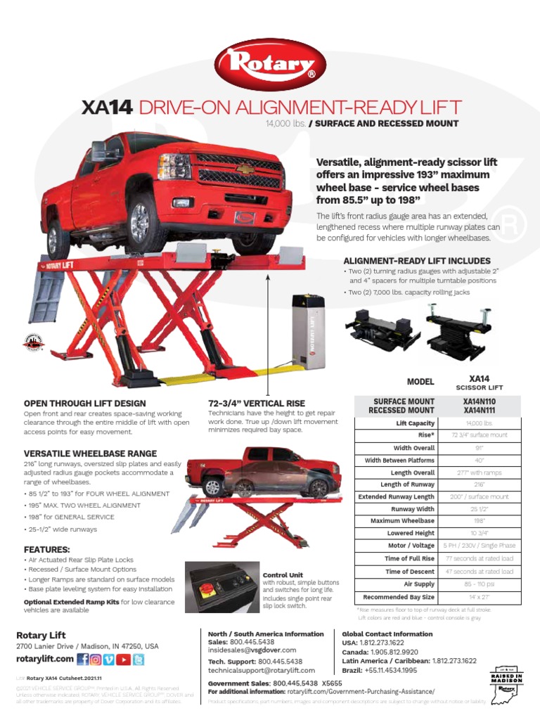Rotary XA14 Scissor PDF