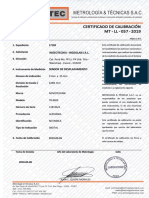 4.2. - Certificado de Calibracion Sensor de Desplazamiento