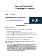 Taxation of Business Entities 2016 Edition 7th Edition Spilker Solutions Manual Download