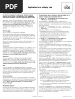Bridging Visa Application Form 1005 | PDF | Travel Visa | Passport