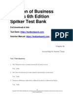 Taxation of Business Entities 6th Edition Spilker Test Bank Download