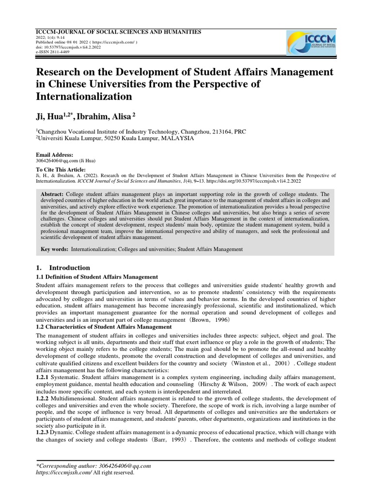 Curated visual reference: Gallery Detail: Research On The Development Of Student Affairs Management In Chinese