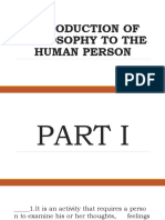 Philosopy of Human Person