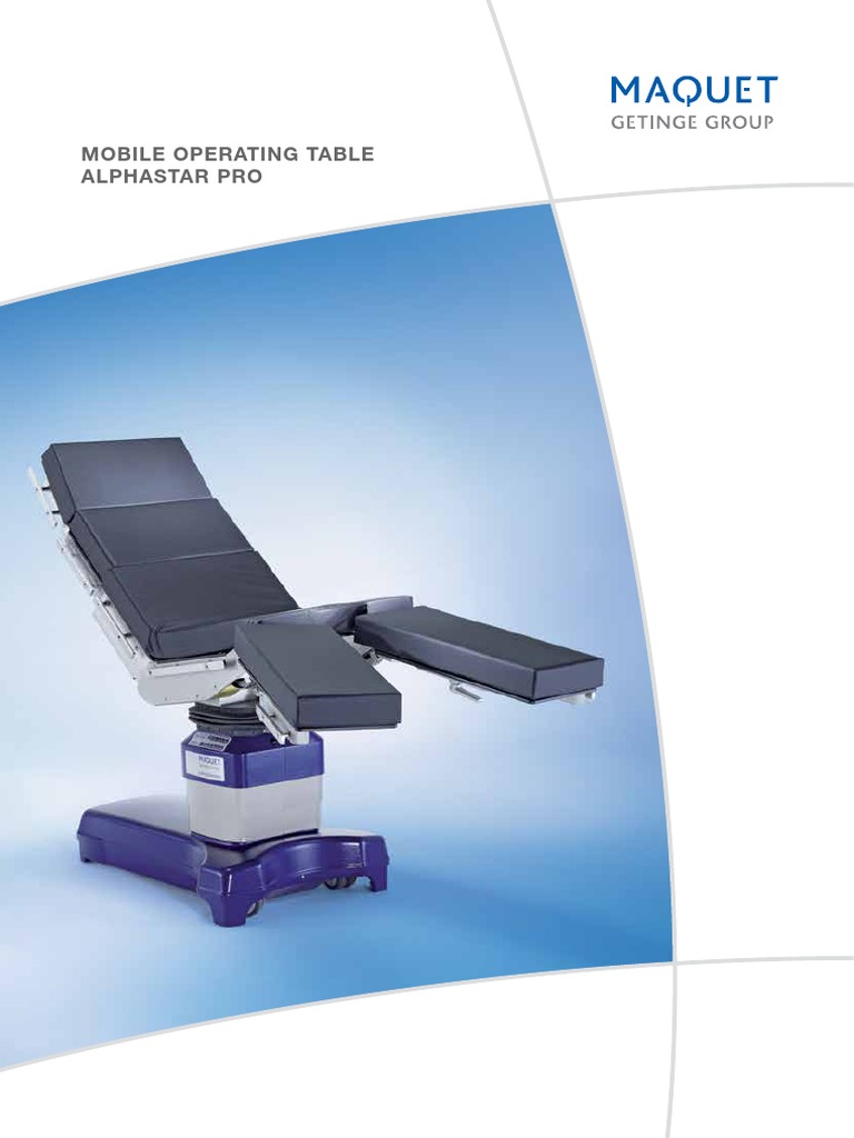 Maquet Alphastar Pro Operating Table | PDF | Technology & Engineering
