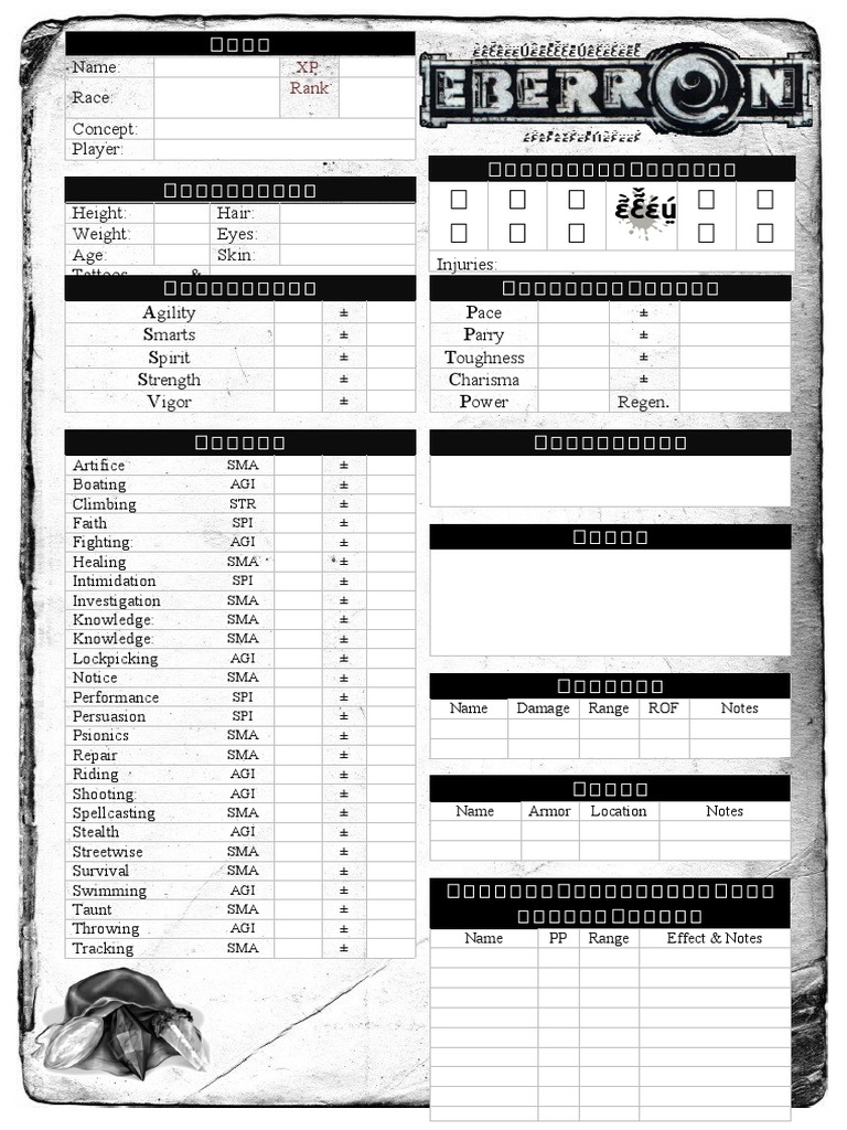 eberron_SW_sheet | PDF