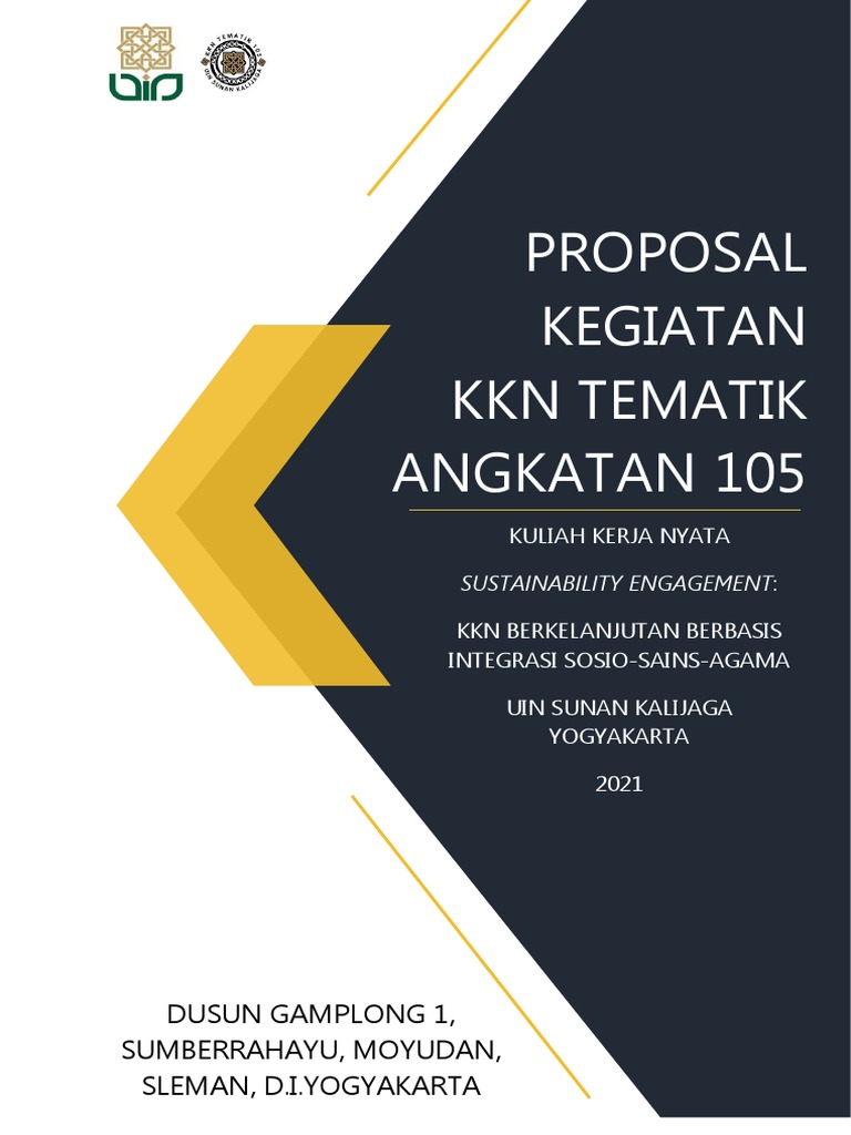 Proposal KKN Tematik di Gamplong 1 | PDF | Karier & Perkembangan