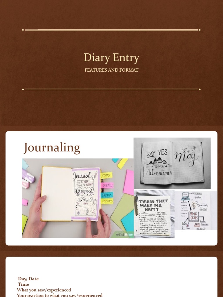 Diary Entry PDF