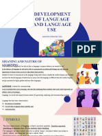Development of Language and Language Use