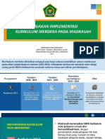 Kebijakan Implementasi KurMer pada Madrasah