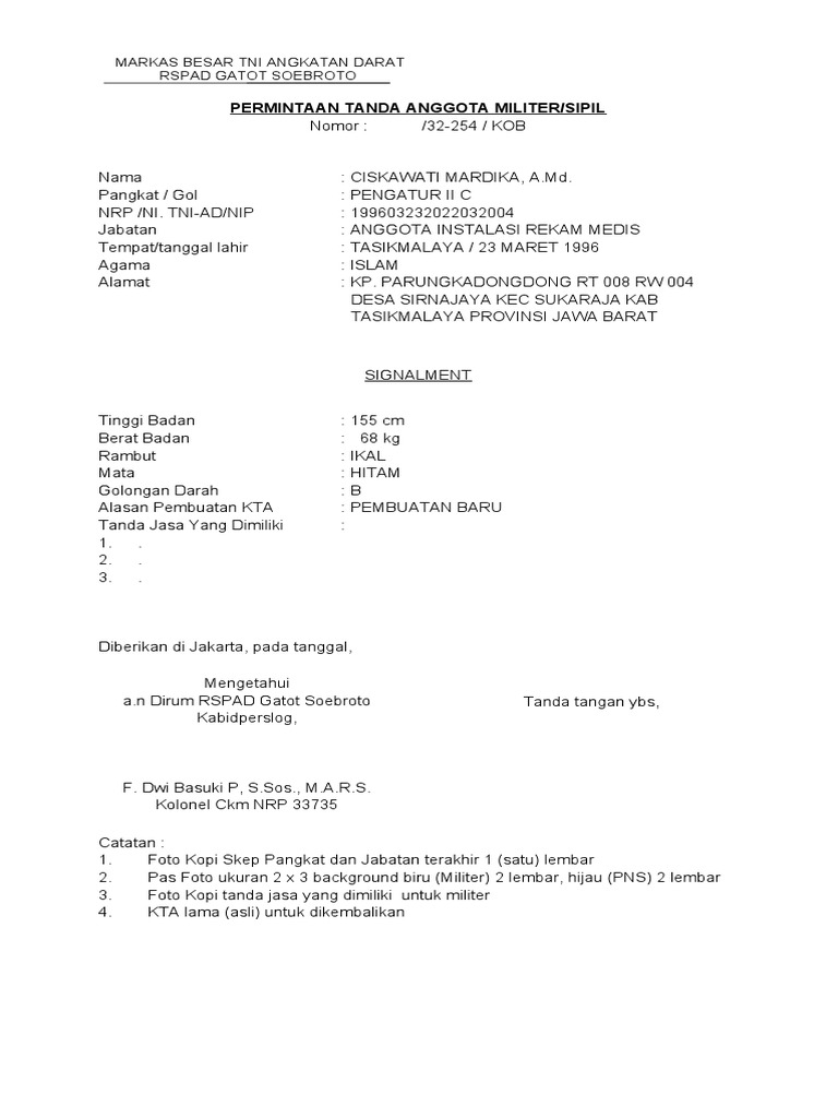 Blanko KTA | PDF