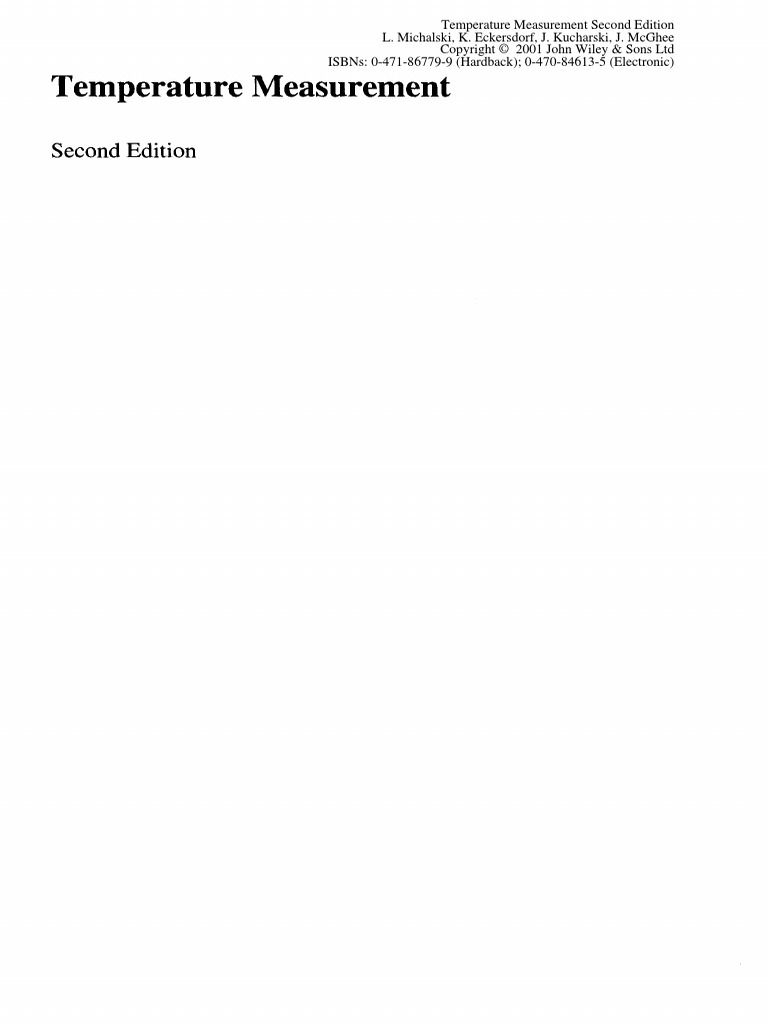 Temperature Measurement Pdf Thermocouple Temperature