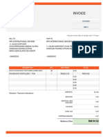 Invoice Template 1 Word