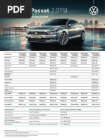 2 VW NBD Passat b8 2 0tsi Service Pricing Guide