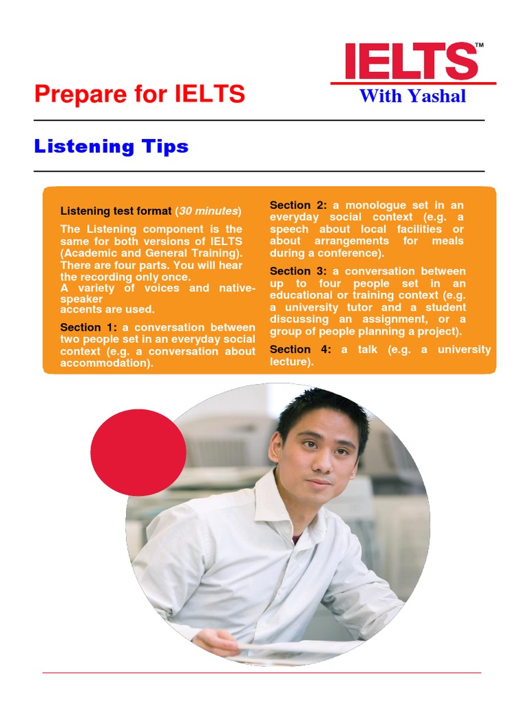 IELTS Listening Tips with Yashal | PDF | International English Language ...