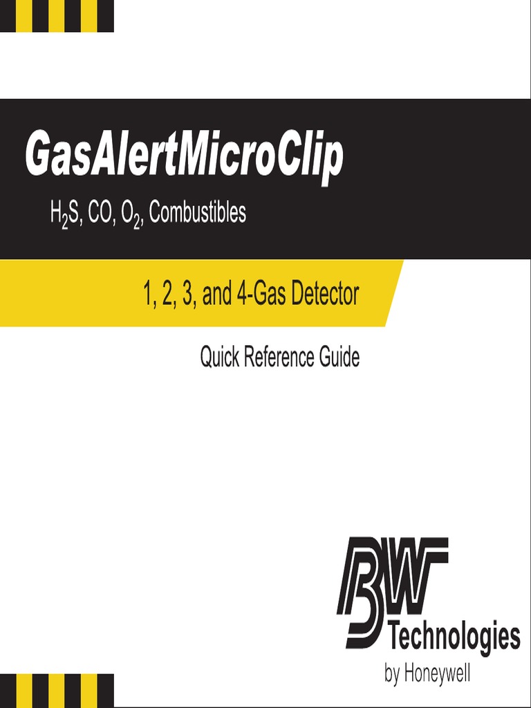 GasAlertMicroClip_QRG(D5867-2-EN) | PDF | Physical Sciences