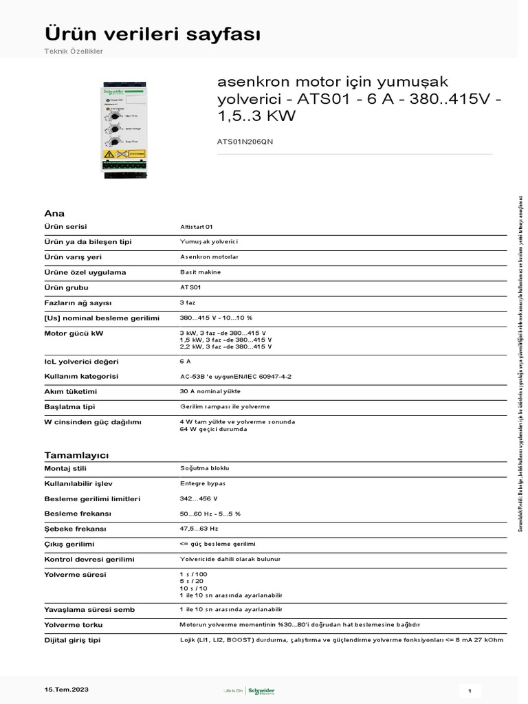 Altistart 01 - ATS01N206QN | PDF