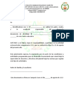 Carta de Aceptación