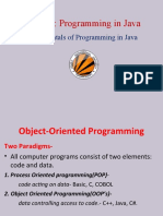 Fundamentals of Programming in Java