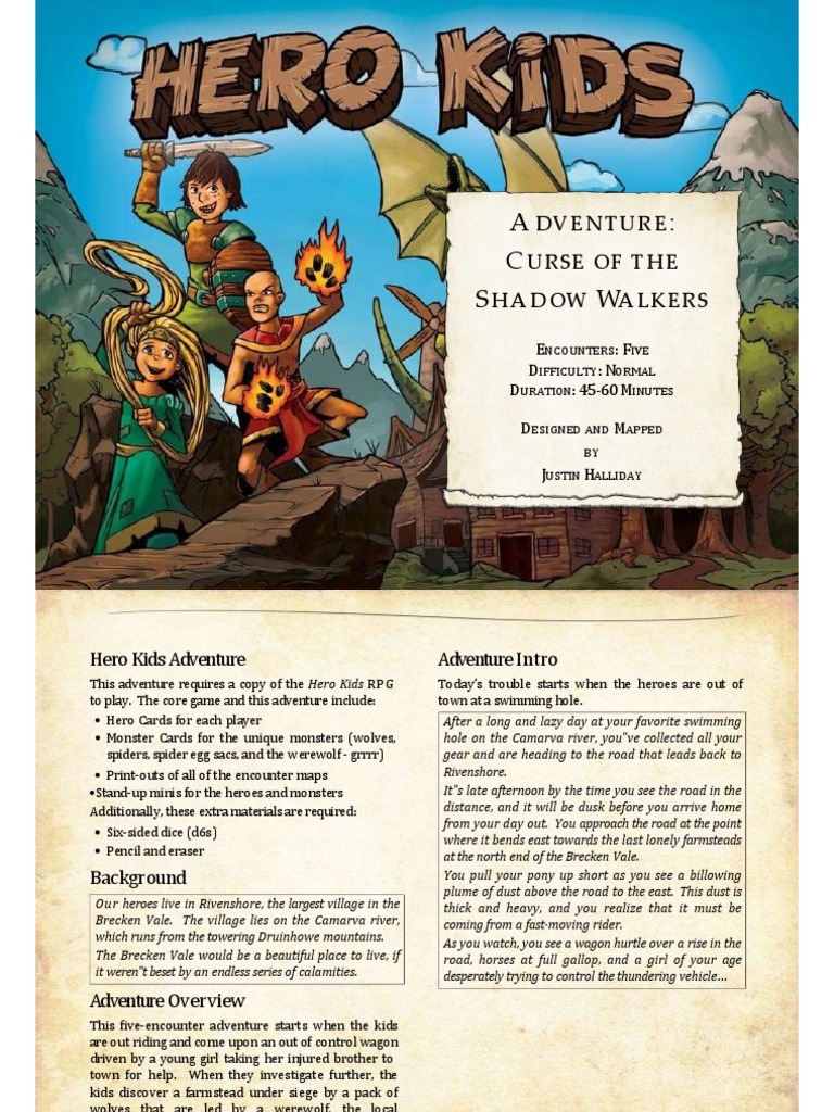 Hero Kids - Adventure - Curse of the Shadow Walkers | PDF