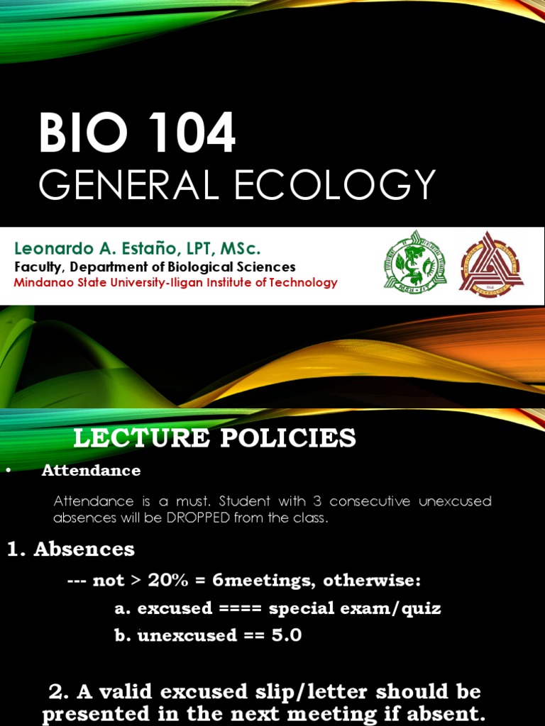 01 General Ecology Pdf Food Web Ecological Niche