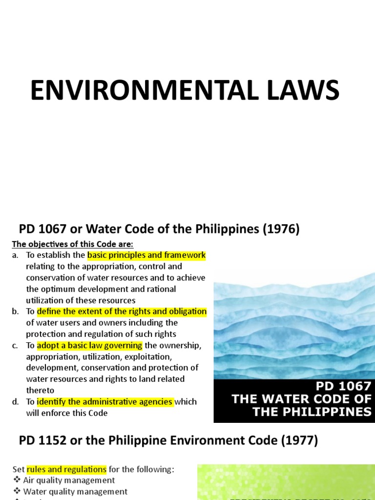 11 Environmental Laws PDF
