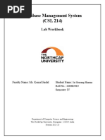 DBMS Workbook Jai21bsd010