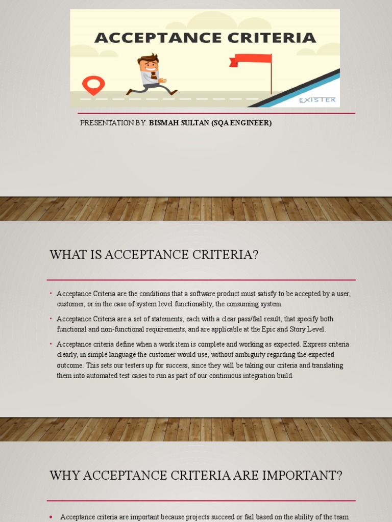 Acceptance Criteria PDF