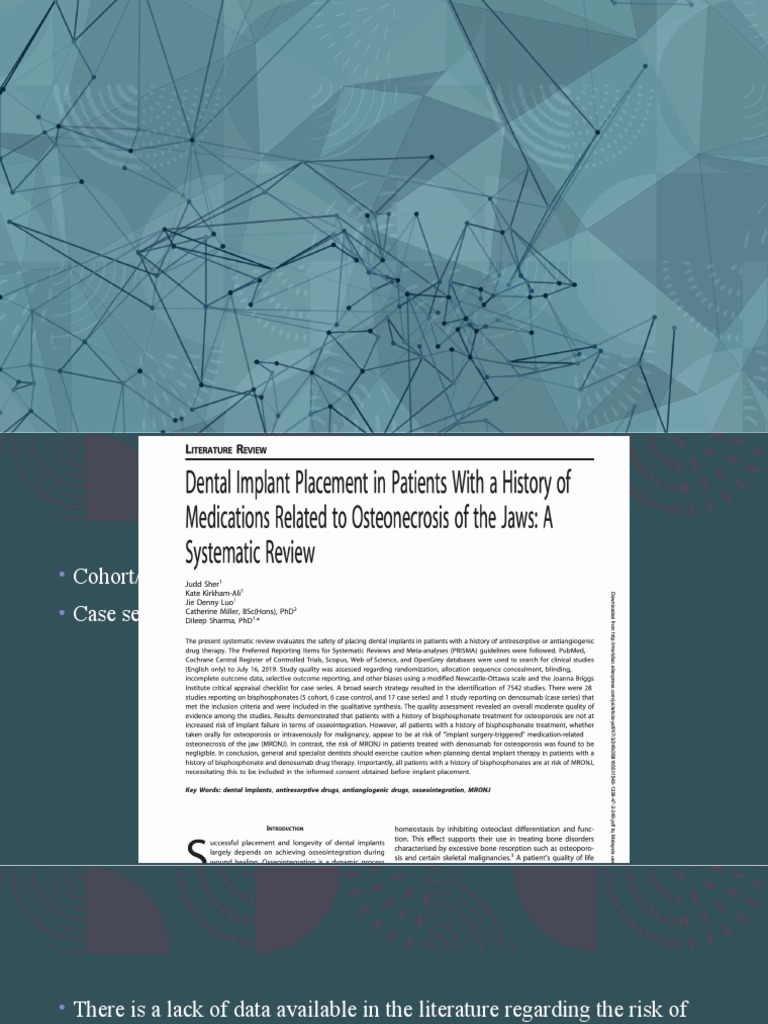 Implant Considerations | PDF | Dental Implant | Medical Specialties