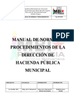 Manual de Normas y Procedimientos de Hacienda Municipal