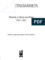 Txabi Etxebarrieta. Poesía y Otros Escritos 1961-1967