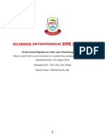 Myanmar Entrepreneur Institute: Professional Diploma in Sales and Marketing