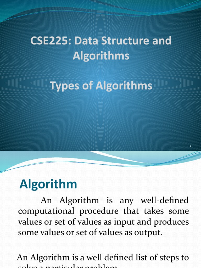 Lec-02-Types of Algorithm | PDF