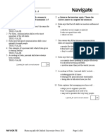 Navigate B1+ Progress Test 1B (Units 1-3)