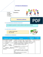 2do D5 A1 SESIÓN Resolvemos Problemas