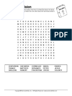 Peter Has A Vision - Word Search