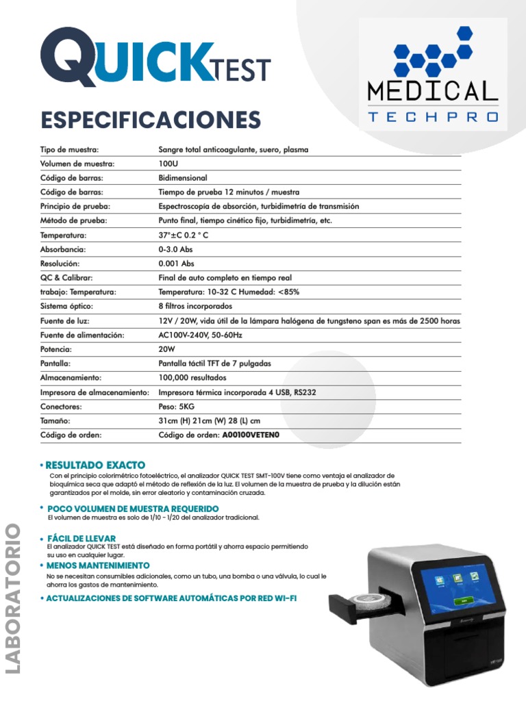 Equipo de Quimica Quick Test | PDF