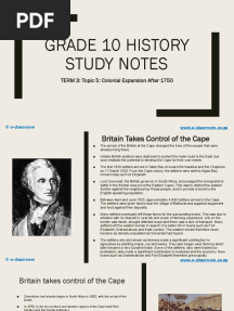 Grade 10 History Term 3