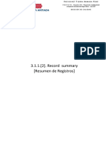 3.1.1. (2) - Record Summary (Resumen de Registros) : Proyecto