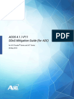 Acos 4.1.1-P11 Ddos Mitigation Guide (For Adc) : For A10 Thunder Series and Ax™ Series 29 May 2019