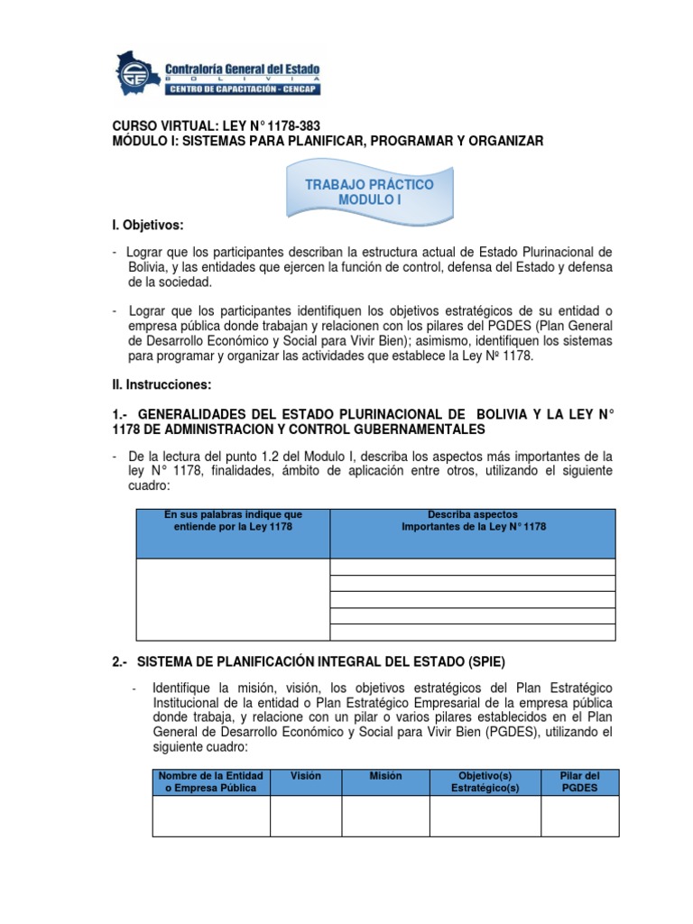 TRABAJO PRACTICO MODULO Guía | PDF