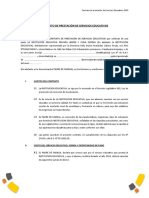 Contrato de Prestación de Servicios Educativos 2018